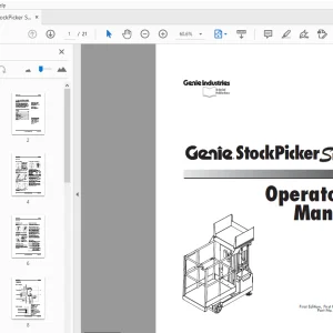 Genie StockPicker Super Series Operator 's Manual 37173 - PDF