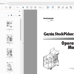 Genie StockPicker Super Series Operator's Manual 37173 - PDF