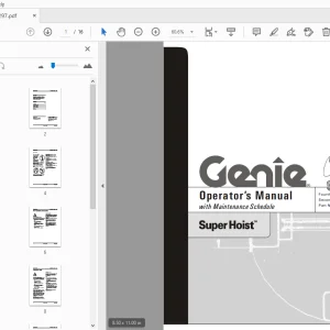 Genie Super Hoist Operation Manual 82297 - PDF Download