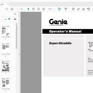 Genie Super-Straddle Operator's Manual 133291 - PDF