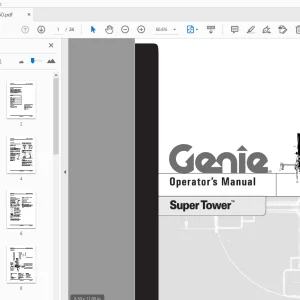 Genie Super Tower Operator's Manual 32950 - PDF DOWNLOAD