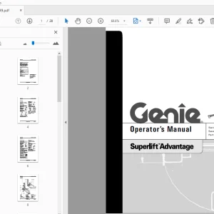 Genie Superlift Advantage Operator’s Manual 33499 - PDF DOWNLOAD