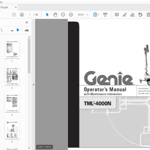 Genie TML-4000N Operator’s Manual 65176 - PDF DOWNLOAD
