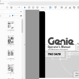 Genie TMZ-34/19 Operation Manual 97866 - PDF Download