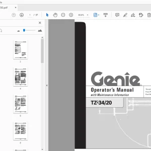 Genie TZ-34/20 Operator’s Manual 97780 - PDF DOWNLOAD