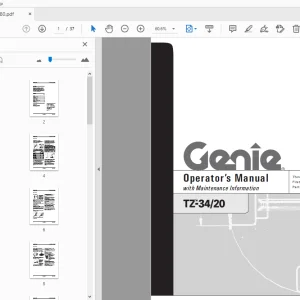 Genie TZ-34/20 Operation Manual 97780 - PDF Download