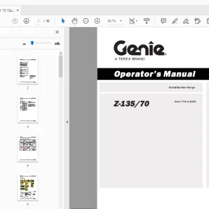 Download Genie Z-135/70 Operator's Manual 114475 PDF