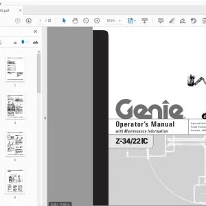 Genie Z-34/22 IC Operator's Manual 43655 - PDF DOWNLOAD