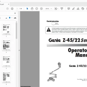 Genie Z-45/22 DC2WD Operator's Manual 41960 - PDF
