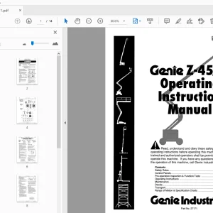 Genie Z-45/22 Operator's Manual 27171 PDF