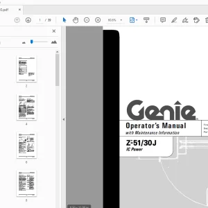 Genie Z-51/30J IC Power Operator's Manual 97900 - PDF DOWNLOAD