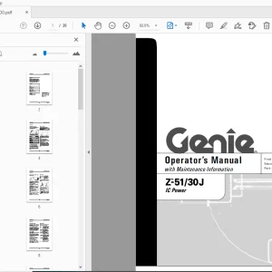 Genie Z-51/30J IC Power Operator's Manual 97900 - PDF