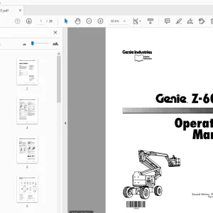 Genie Z-60/34 Operator's Manual 33450 - PDF DOWNLOAD