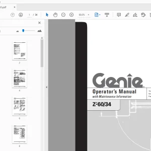Genie Z-60/34 Operator’s Manual 43630 - PDF DOWNLOAD