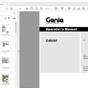 Genie Z-80/60 Operator’s Manual 133094 - PDF DOWNLOAD