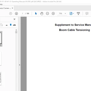 Grove Crane RT 9000E Series Operator's & Safety Handbook Manual PDF