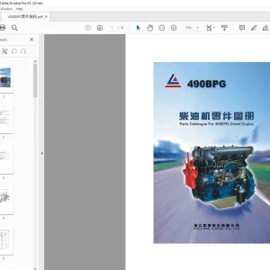 Heli Forklift 490BPG Diesel Engine Parts Manual - PDF DOWNLOAD