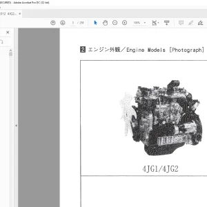 Heli 4JG2 Engine Forklift Parts Catalogue Manual - PDF DOWNLOAD