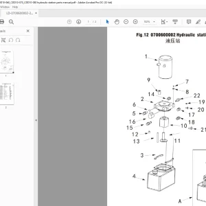 Heli Forklift CDD10-060 CDD10-070 CDD10-080 hydraulic station Parts Manual