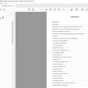 Heli Forklift H-series CPCD40, CPCD45, CPCD50, CPQD40, operation and maintenance Manual