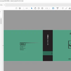 Heli Forklift H2000 系列2-3T 内燃牵引车 零件目录 手动的 - PDF DOWNLOAD