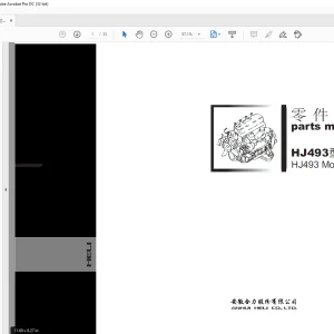 Heli Forklift HJ493 Diesel Engine Parts Manual- PDF DOWNLOAD