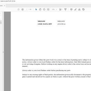 Heli Forklift Perkins 1204E-E44TA engine parts manual - PDF DOWNLOAD