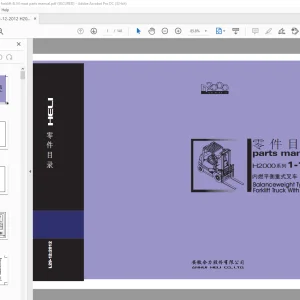Heli 系列 1-1.8t 配重式发动机叉车 零件手册 - PDF DOWNLOAD