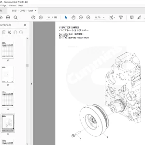 Hitachi 85Z7B (CUMMINS) QSB6.7 Wheel Loader Parts Manual 93311-00431 PDF
