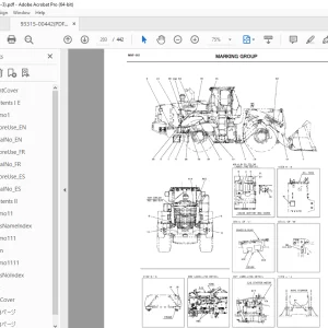 KCM 95Z7 Wheel Loader Parts Manual 93315-00442 - PDF DOWNLOAD