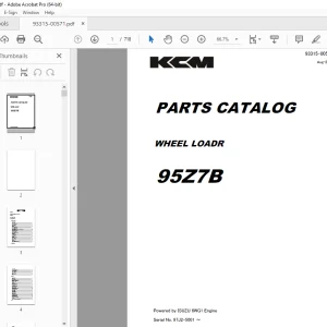 KCM 95Z7B Wheel Loader Parts Manual 93315-00571 - PDF DOWNLOAD