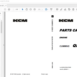 KCM Cummins QSB4.5 Engine Parts Manual 93307-00660 - PDF DOWNLOAD