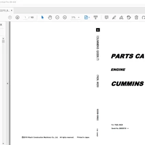 KCM (Cummins QSB6.7) 70Z6, 80Z6 Parts Manual 93308-00622 PDF