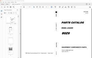 KCM (Cummins QSB6.7) 80Z6 Wheel Loader Parts Manual 93309-00582 PDF