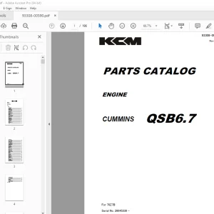 KCM Cummins QSB6.7 Engine Parts Manual 93308-00590 - PDF DOWNLOAD