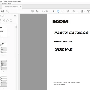 KCM WHEEL LOADER 30ZV-2 PARTS Manual - PDF DOWNLOAD