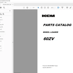 KCM 60ZV Wheel Loader Parts Manual (93306-00261) - PDF DOWNLOAD