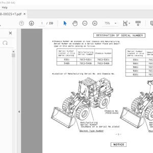 Kawasaki 70Z2 Wheel Loader Parts Manual 93308-00025 - PDF DOWNLOAD