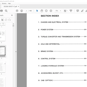 Kawasaki 70Z2 Wheel Loader Parts Manual 93308-00057 - PDF DOWNLOAD