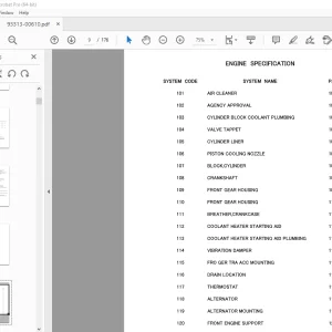 Kawasaki 90Z6 Wheel Loader Parts Manual - PDF DOWNLOAD