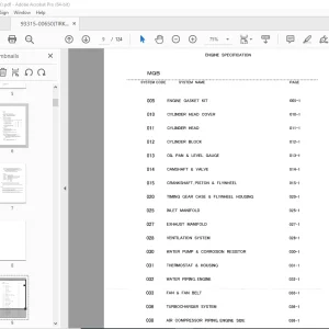 Kawasaki 95Z7 Wheel Loader Parts Manual 93315-00650 - PDF DOWNLOAD