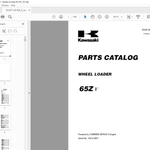 Kawasaki CUMMINS 65Z V PARTS Manual 93307-00166 PDF