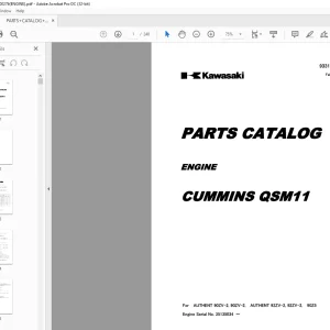 Kawasaki CUMMINS QSM11 ENGINE Parts Manual - PDF DOWNLOAD