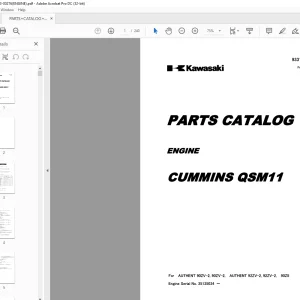 Kawasaki Cummins QSM11 Engine Parts Manual (93313-00276) - PDF DOWNLOAD