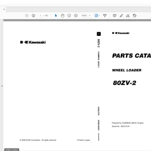 Kawasaki Wheel Loader 80ZV-2 Parts Manual