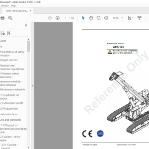 Manitowoc Grove GHC130 Maintenance Manual - PDF DOWNLOAD