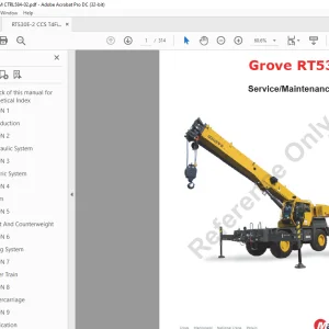 Manitowoc Grove RT530E-2 Service Manual - PDF DOWNLOAD