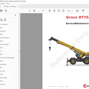 Manitowoc Grove RT765E-2 Service Manual - PDF DOWNLOAD