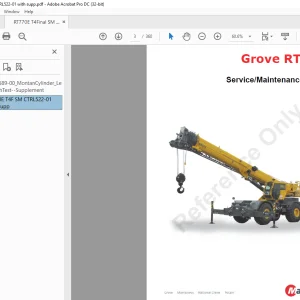 Manitowoc Grove RT770E Service Manual - PDF DOWNLOAD