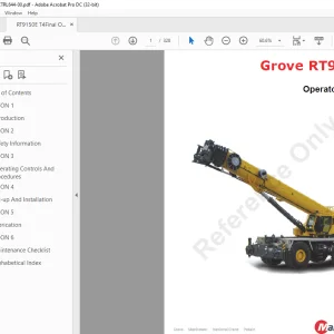 Manitowoc Grove RT9150E Operator Manual - PDF DOWNLOAD